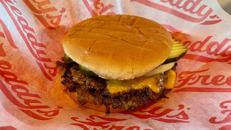 Freddy's Original Double cheeseburger