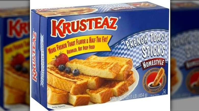 A box of Krusteaz Homestyle French Toast Sticks