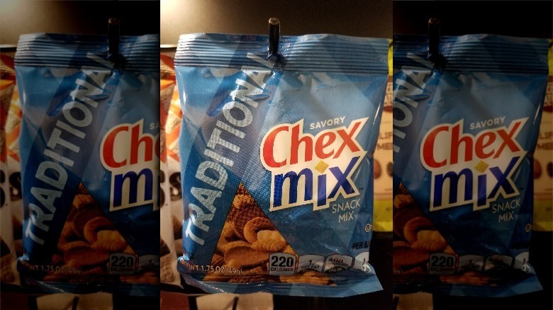 A bag of Chex Mix. 