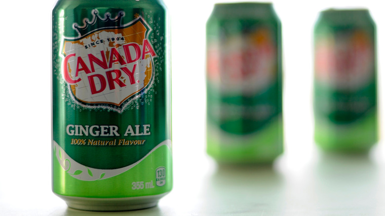 Canada Dry Ginger Ale cans