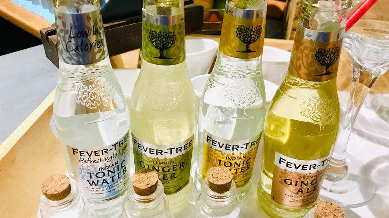 Fever Tree Ginger Ale bottles