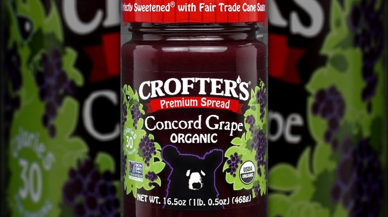 Jar of Crofters Organic Concord Grape Spread