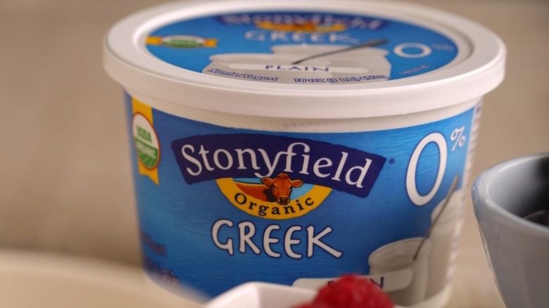 Stonyfield Organic yogurt