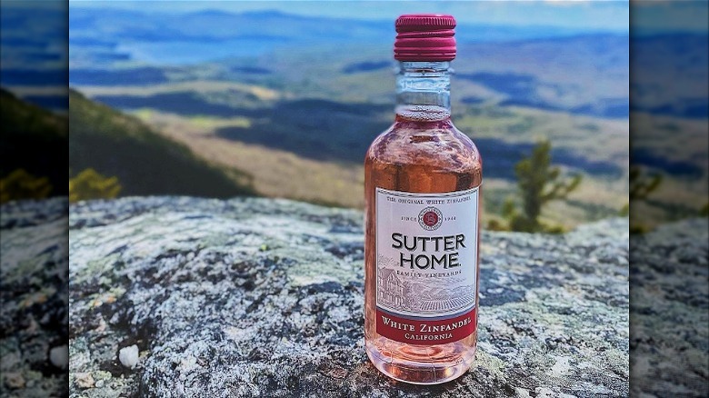 Mini Rose Bottle with scenic background