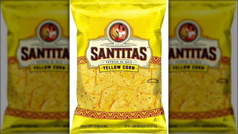Sanitas yellow corn tortilla chips