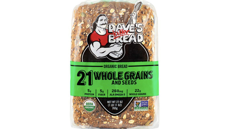 A loaf of Dave's Killer Bread