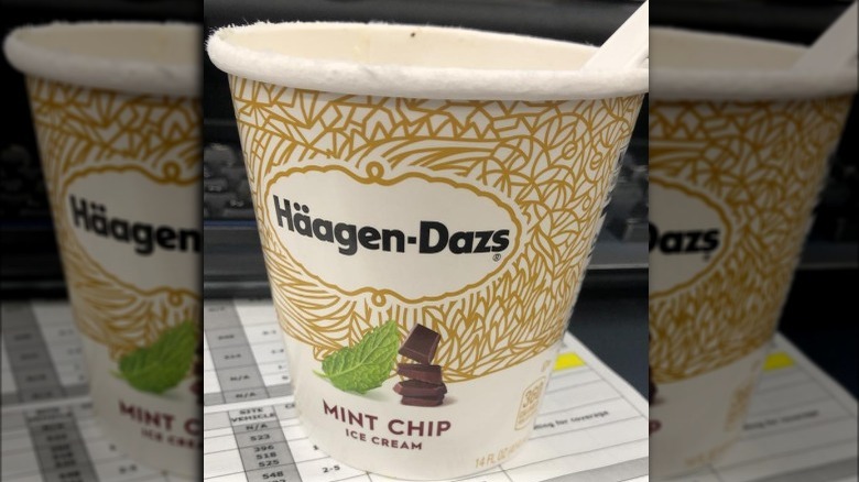 Pint of Haagen-Dazs Mint Chip Ice Cream