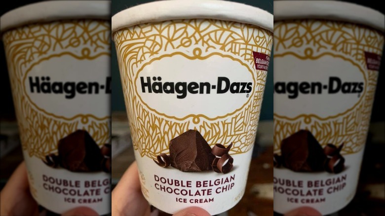 Pint of Haagen-Dazs Double Belgian Chocolate Chip Ice Cream 