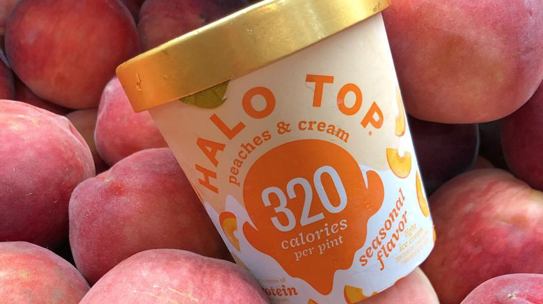 Peaches & Cream Halo Top pint. 