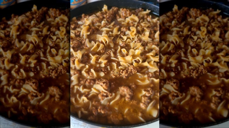 Beef Pasta hamburger helper