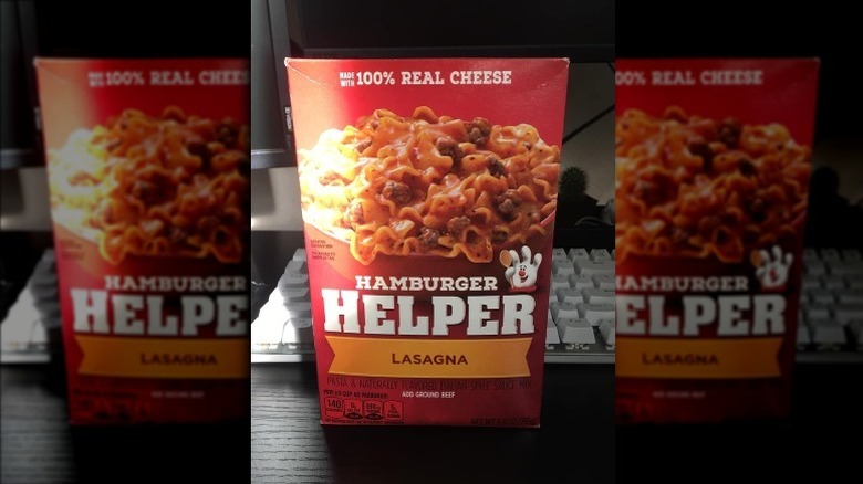 Lasagna hamburger helper