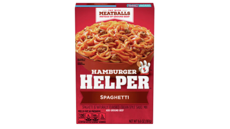 Spaghetti hamburger helper