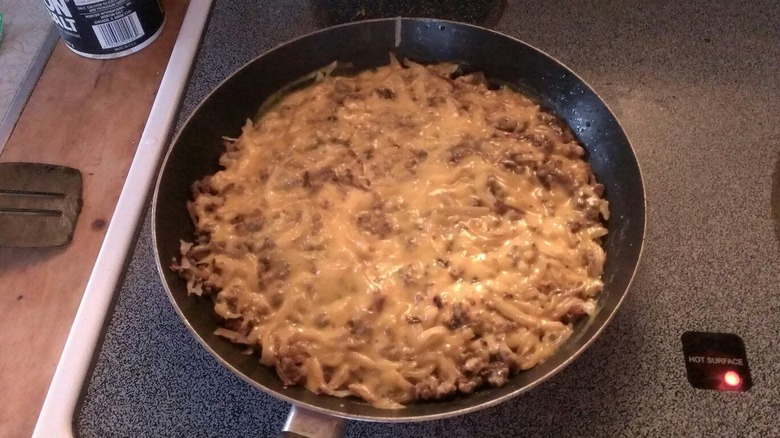 Cheesy Hashbrown hamburger helper