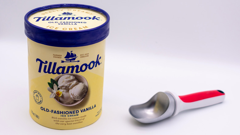 Tillamook ice cream ready for scooping