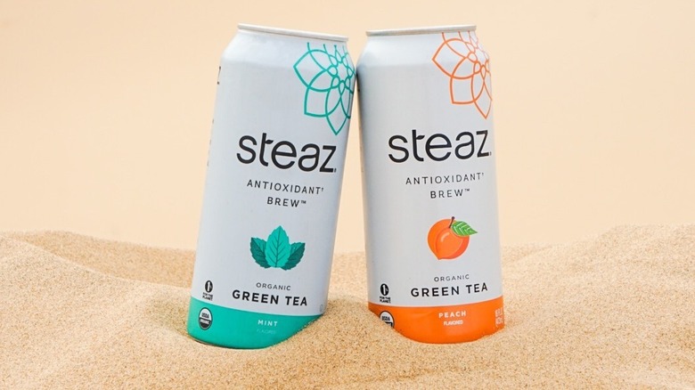 Cans of Steaz