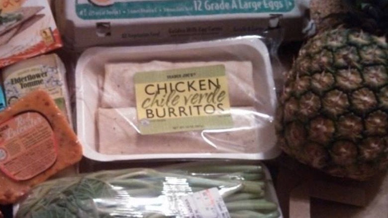 Trader Joe's Chicken Chile Verde Burritos