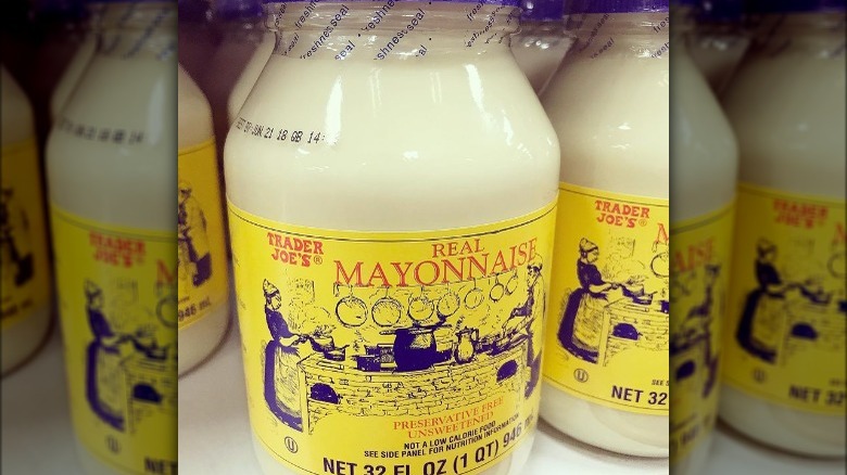 trader joe's real mayonnaise jar