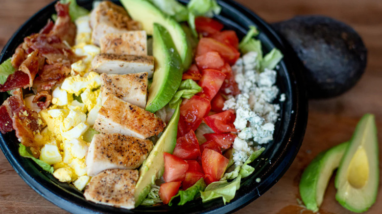 closeup Cobb salad