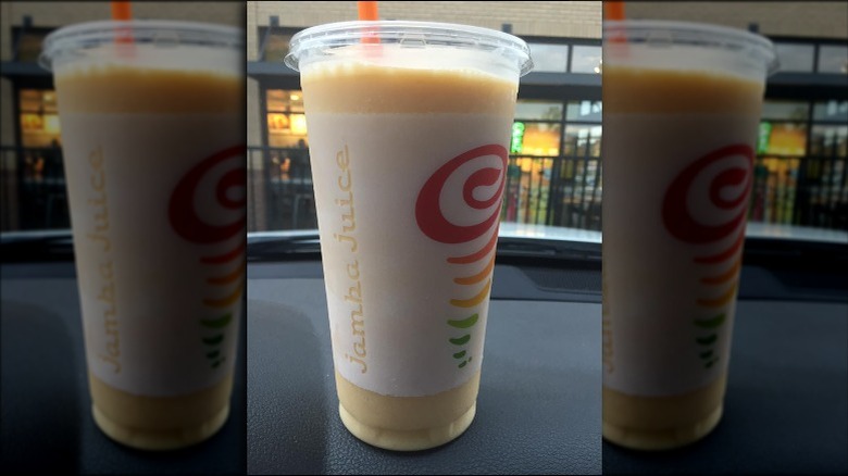 orange smoothie from Jamba Juice