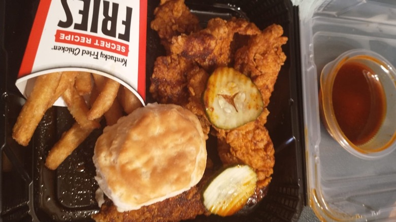 KFC Nashville Hot tenders