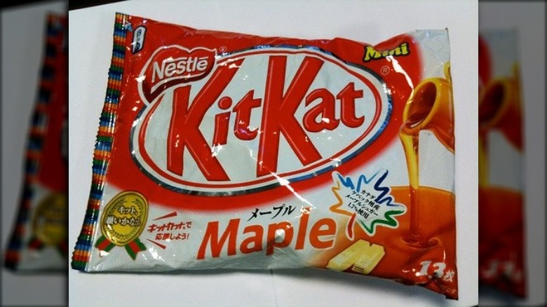 Maple flavor Kit Kat bars