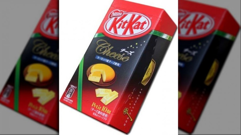 Package of European Cheese flavor Kit Kats