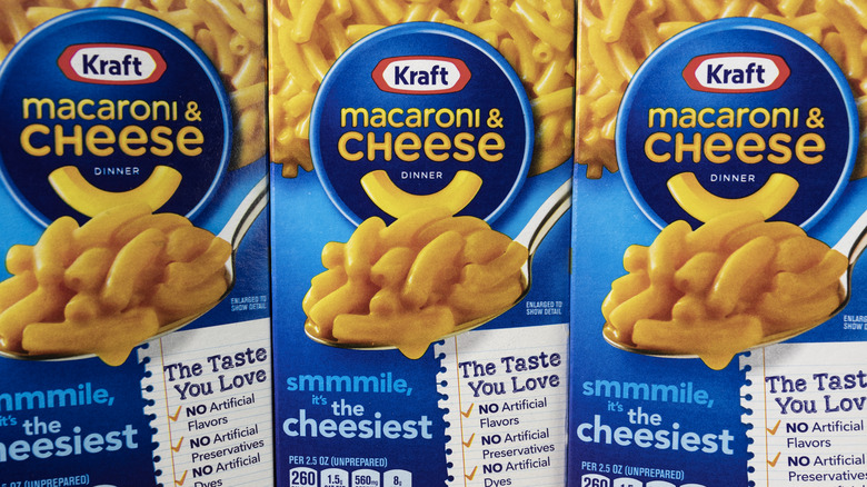 boxes of original kraft mac and cheese