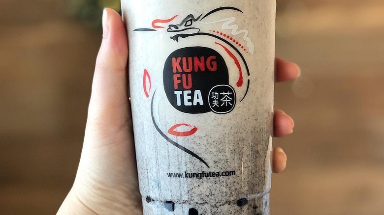 Oreo cookie boba tea