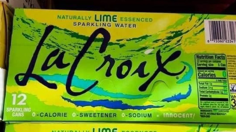 Lime lacroix box