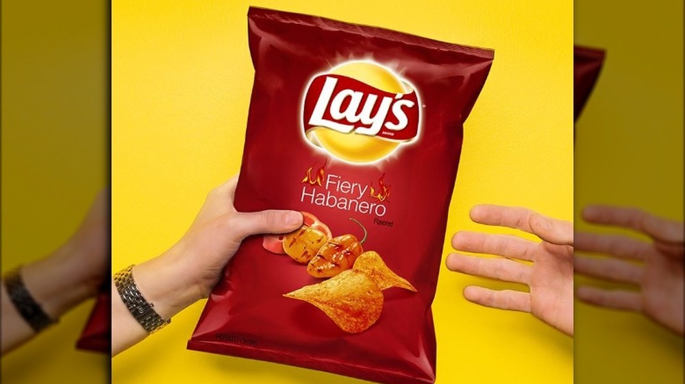 Lay's Fiery Habanero Flavored Potato Chips