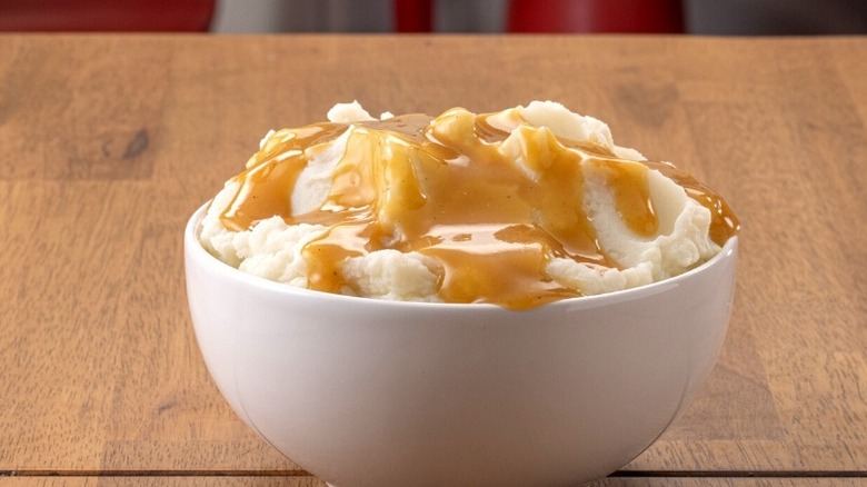 mashed potatoes gravy