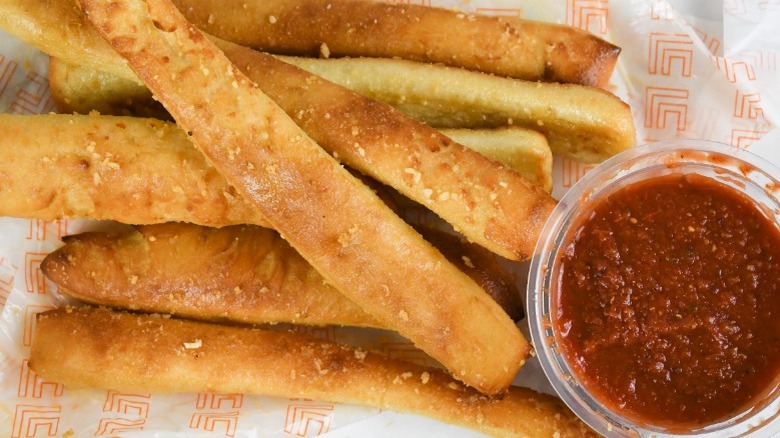 Little Caesar's Crazy Bread and Crazy Sauce