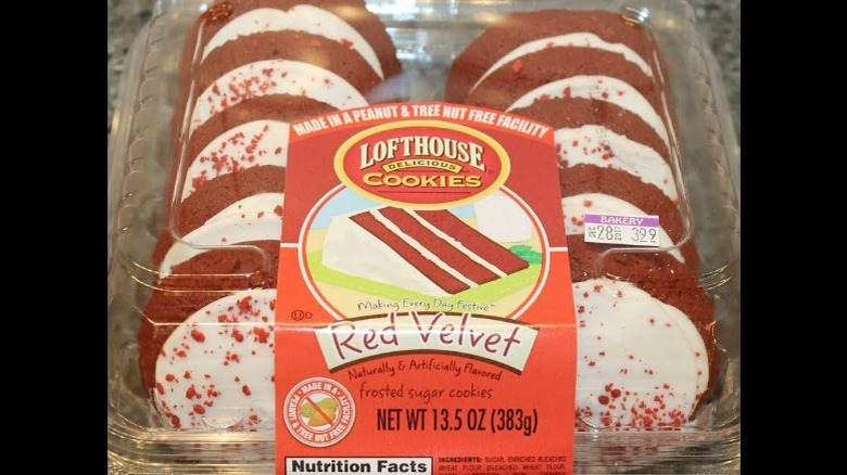 A box of Red Velvet Cookies