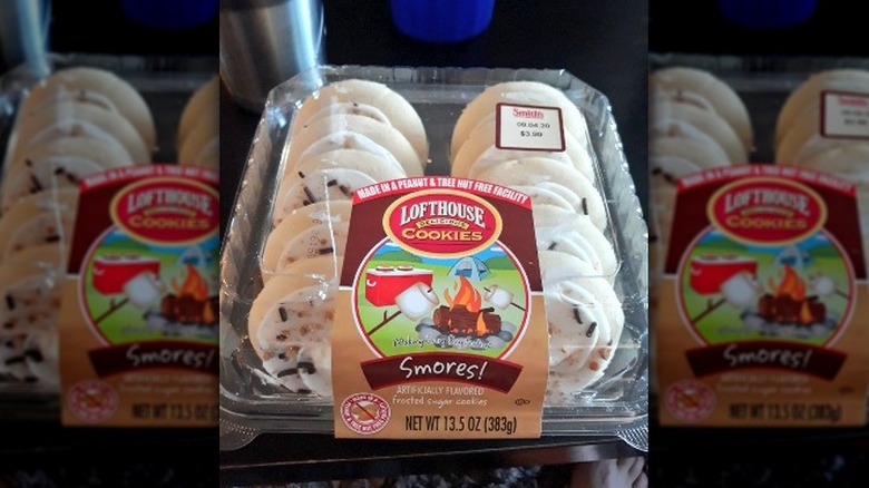 A box of Smores Lofthouse Cookies