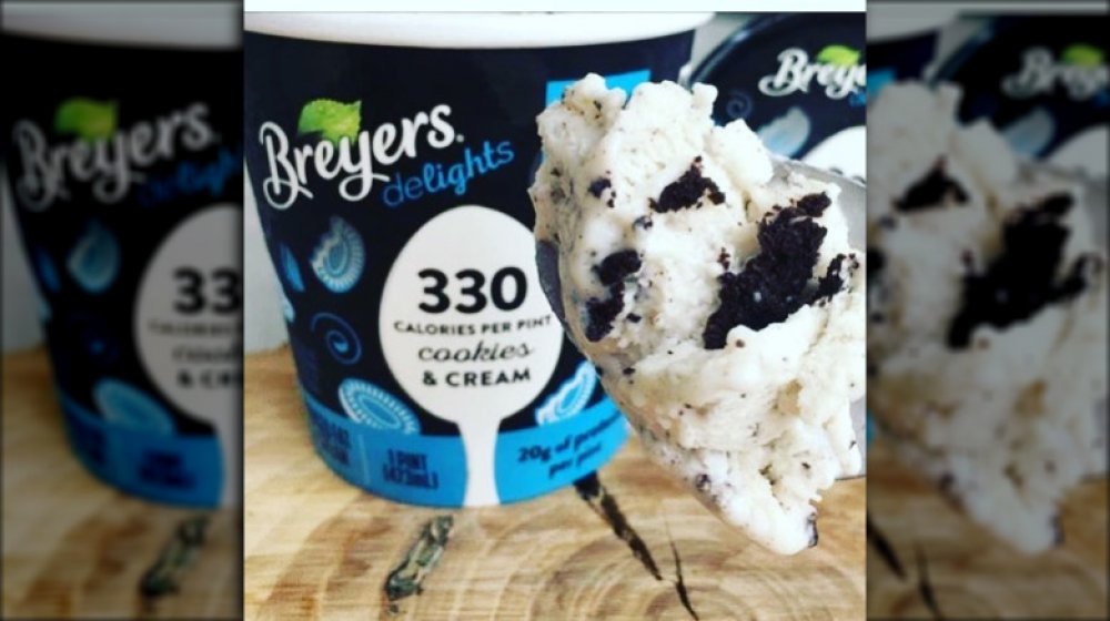 Breyers Delights, Cookies and Cream ice cream