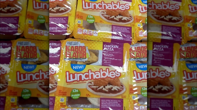 Lunchables Chicken Pizza packages