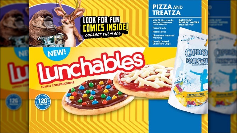 Lunchables Pizza and Treatza package