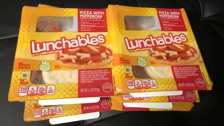 Lunchables Pizza with Pepperoni packages