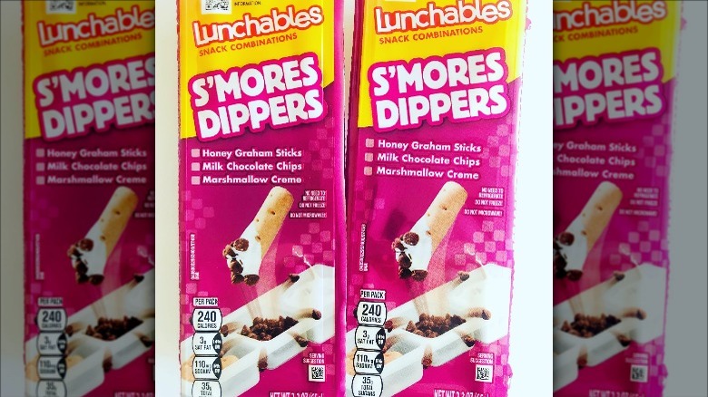 Lunchables S'mores Dippers packages