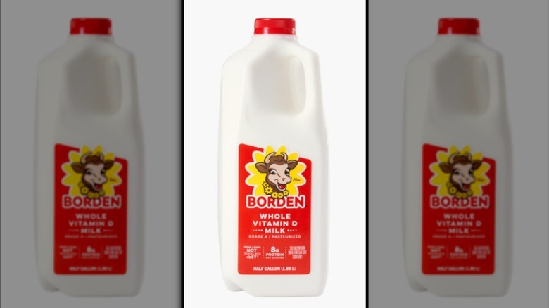 A half-gallon of Borden milk