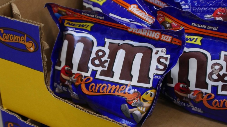 bag of Caramel M&Ms