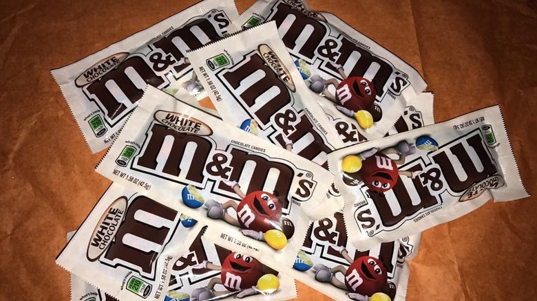 bags of White Chocolate M&Ms