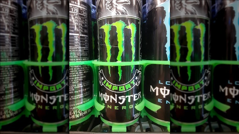 Monster Energy Import cans in store