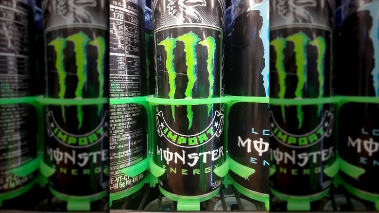 Monster Energy Import cans in store