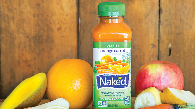 Bottle of Orange Carrot Naked Juice Smoothie