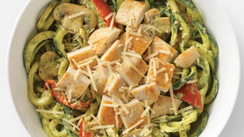 Zucchini Pesto with Grilled Chicken