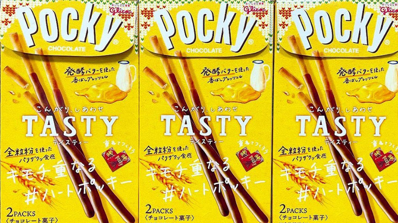 boxes of Pocky Tasty sticks