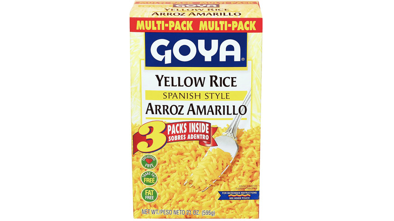 box of goya yellow rice