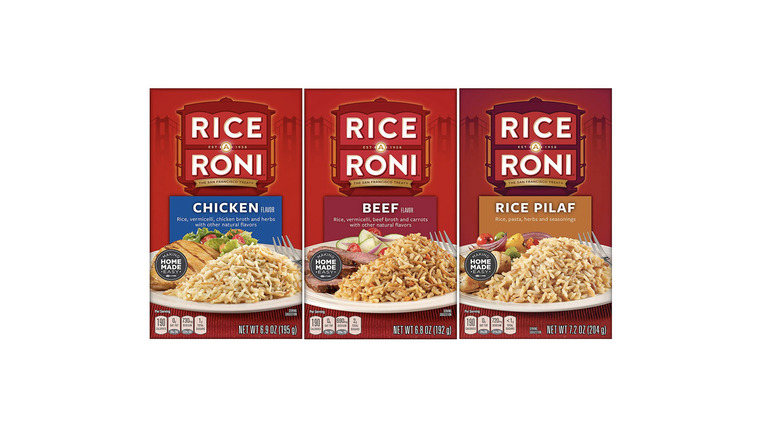 box varieties of rice a roni