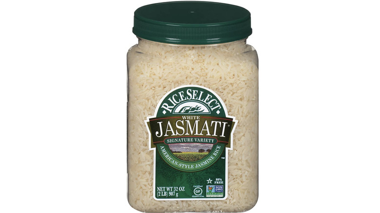 container of riceselect  jasmati